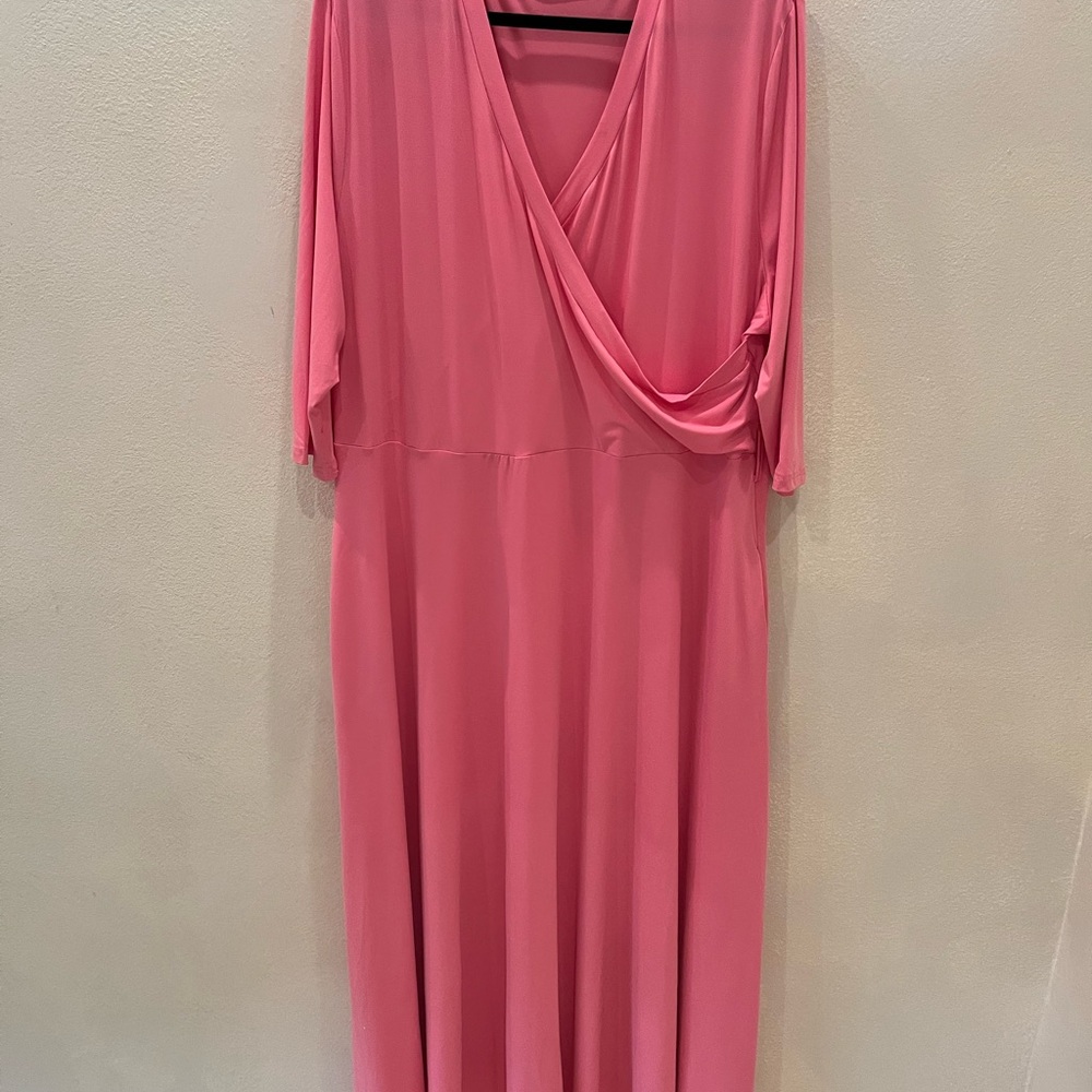 Women’s coral pink dress size 5X NWOT